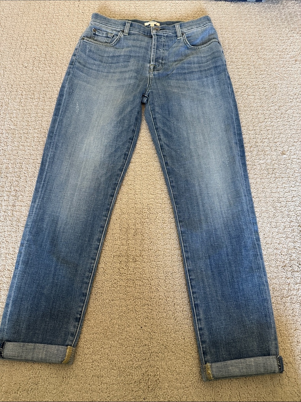 Splendid Women's Blue Straight-Leg Jeans
